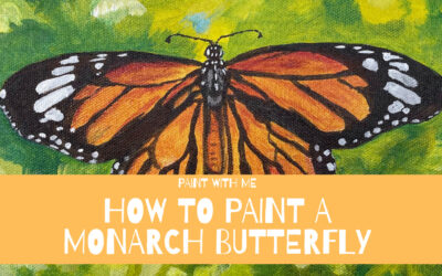 How to Paint a Monarch Butterfly with Acrylics